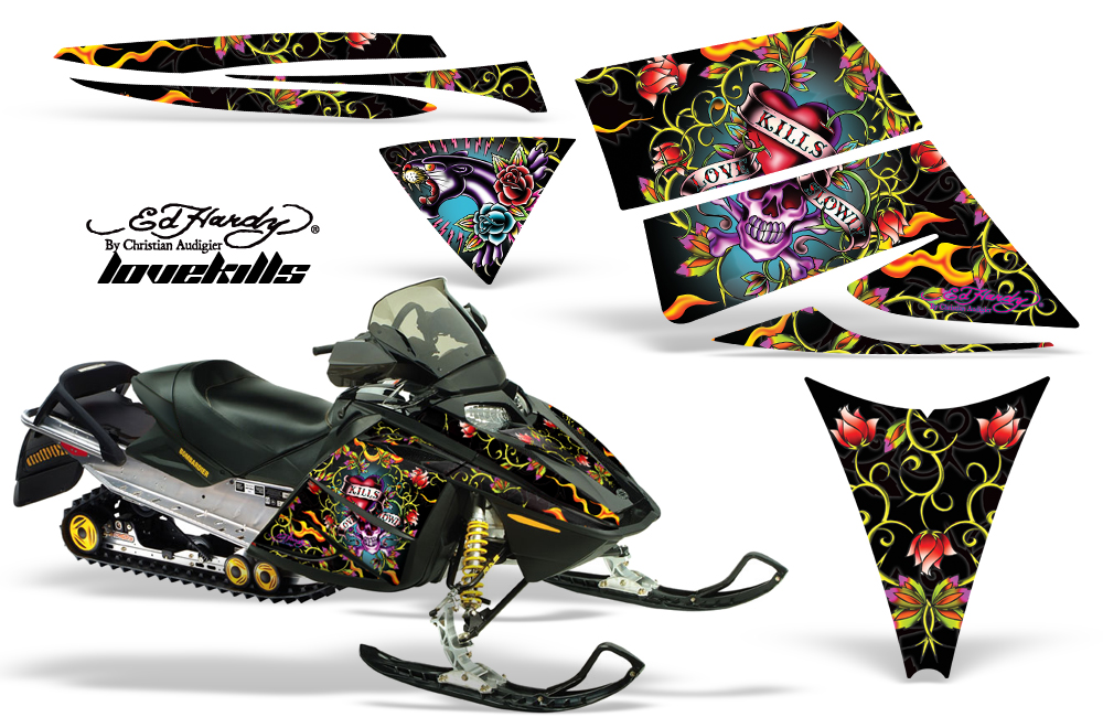 Ski-Doo Rev Graphics Kit EH Lovekills Black